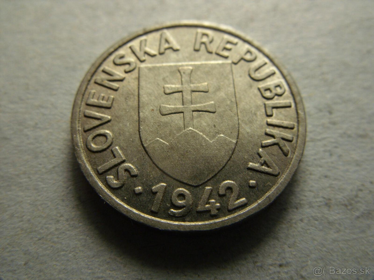 kópia mince 5 hal 1942 Slovenský štát - 2