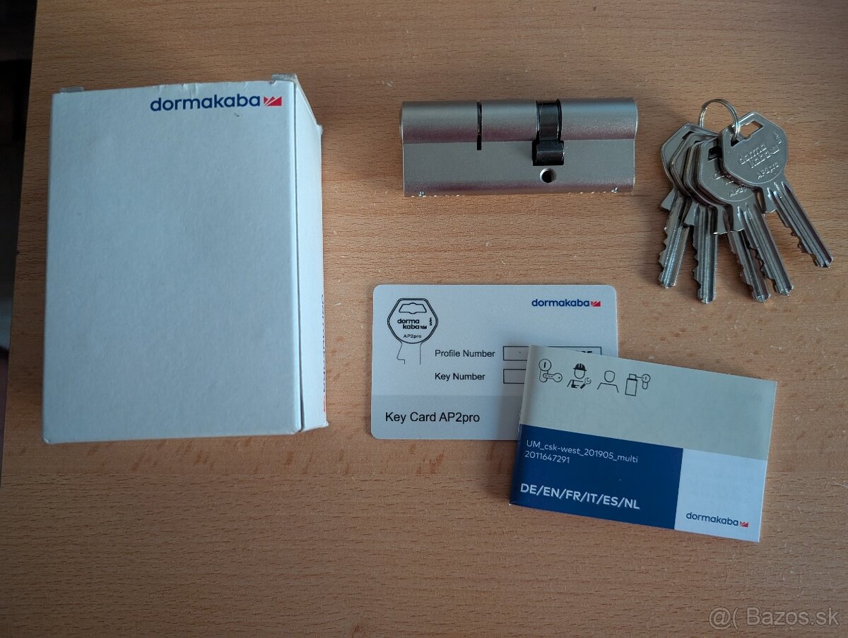 Bezpečnostná vložka Dormakaba AP2Pro 80/30+50 - 2