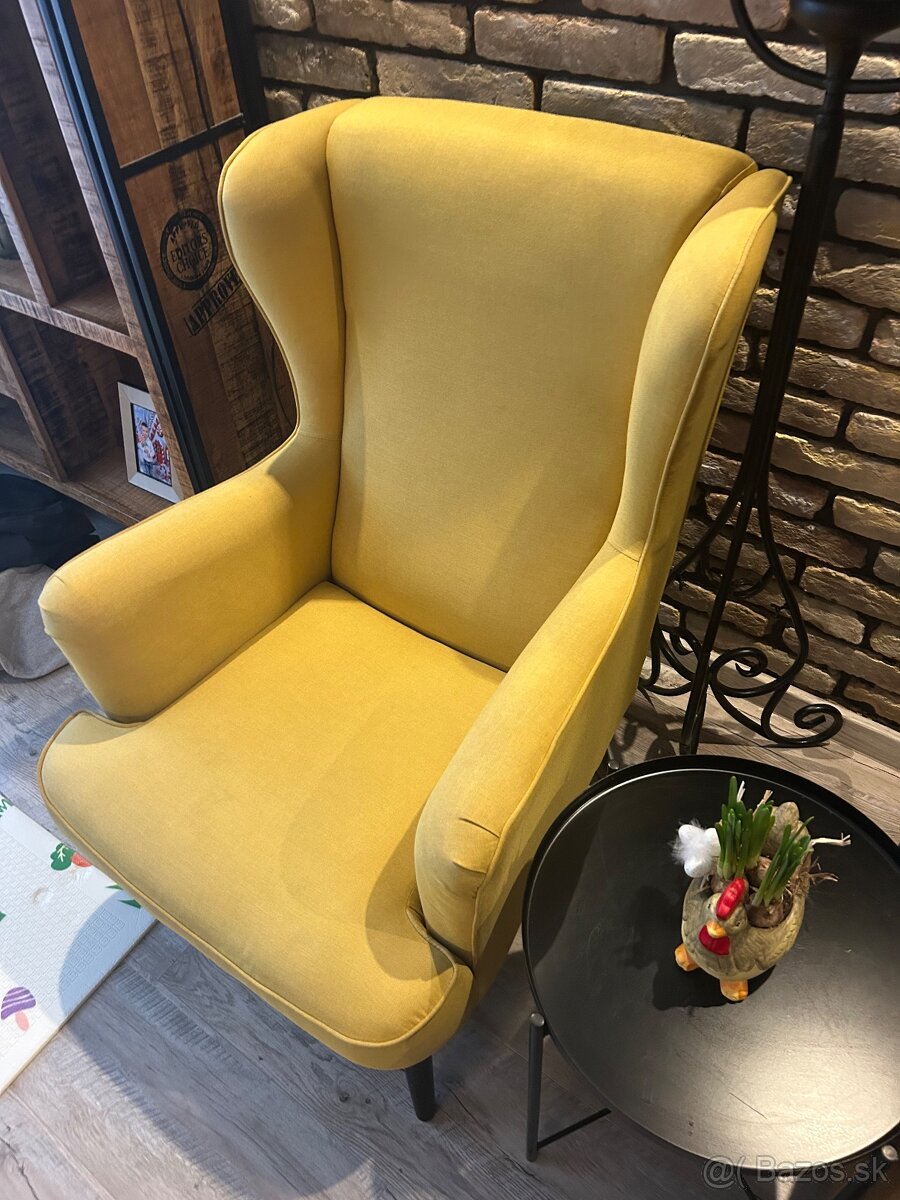 Predám žlté kreslo - Sconto - 2