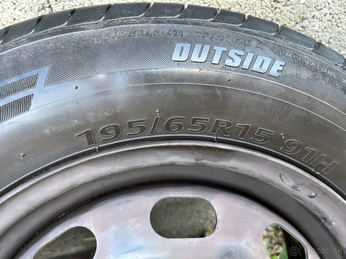 5x100 disky 195/65 R15 - 2