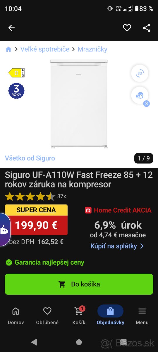 Predám mrazničku Siguro - 2