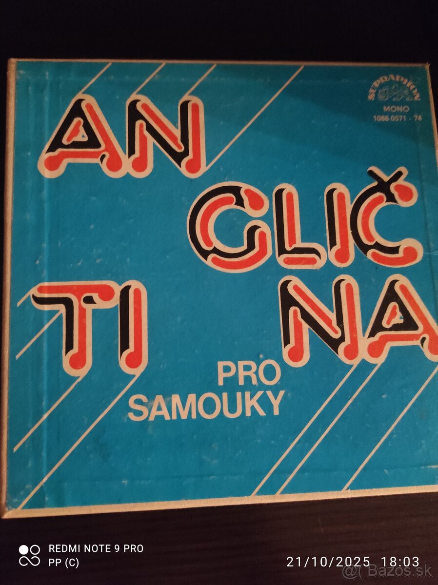 LP ROK 1956 RARITA SUPRAPHON ANGLICTINA - 2