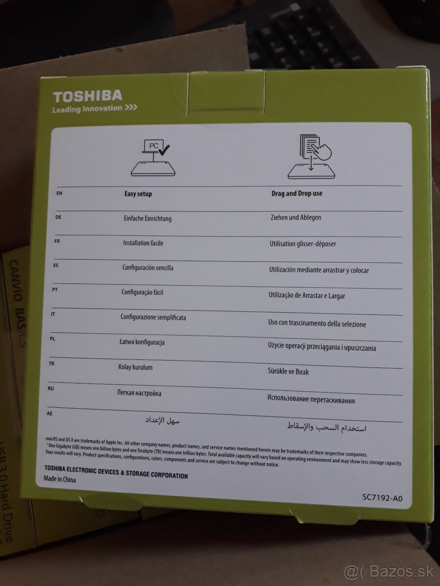 externy HDD 1TB TOSHIBA CANVIO - 2