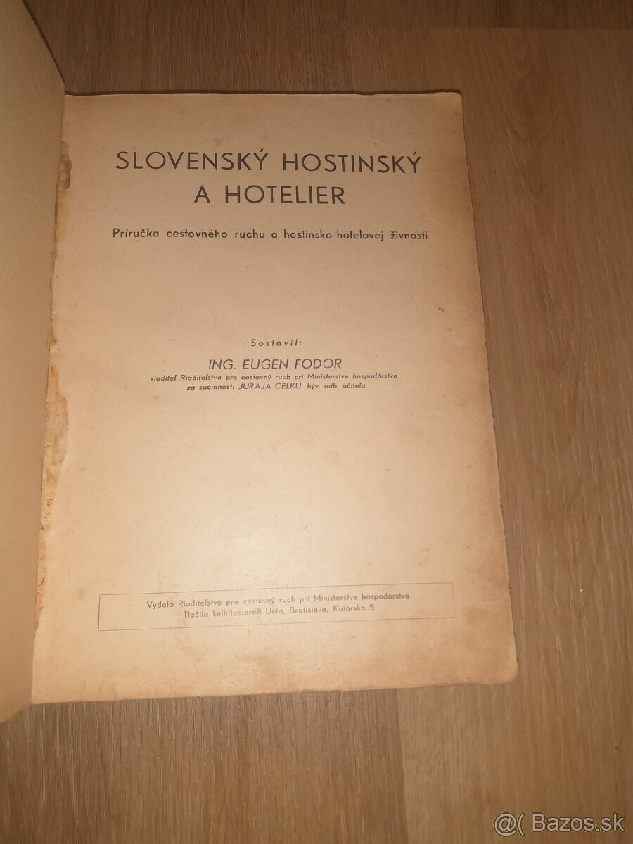 Slovenský hostinský a hoteliér - r.1943 - 2
