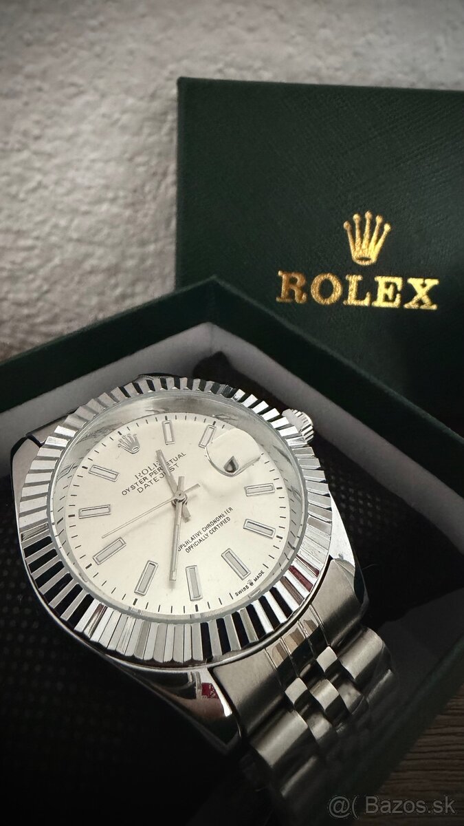 • Hodinky Rolex Oyster Perpetual biele • - 2