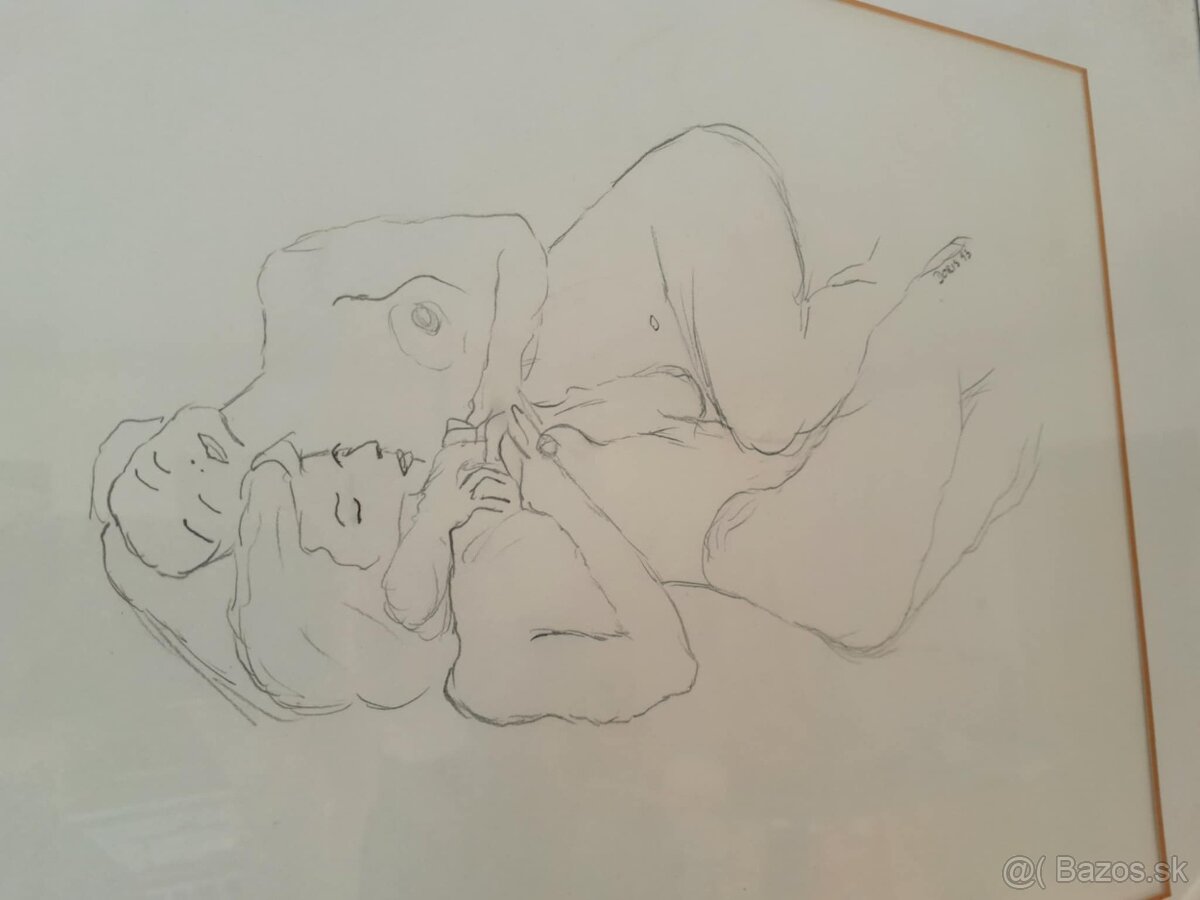 Kresba na výkres - Umelecké dielo - Doris - nahé ženy - akt - 2