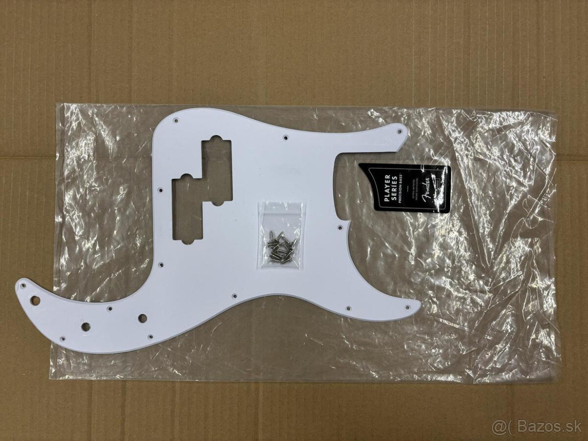 Fender Precision Bass Pickguard 1-ply Biely - 2