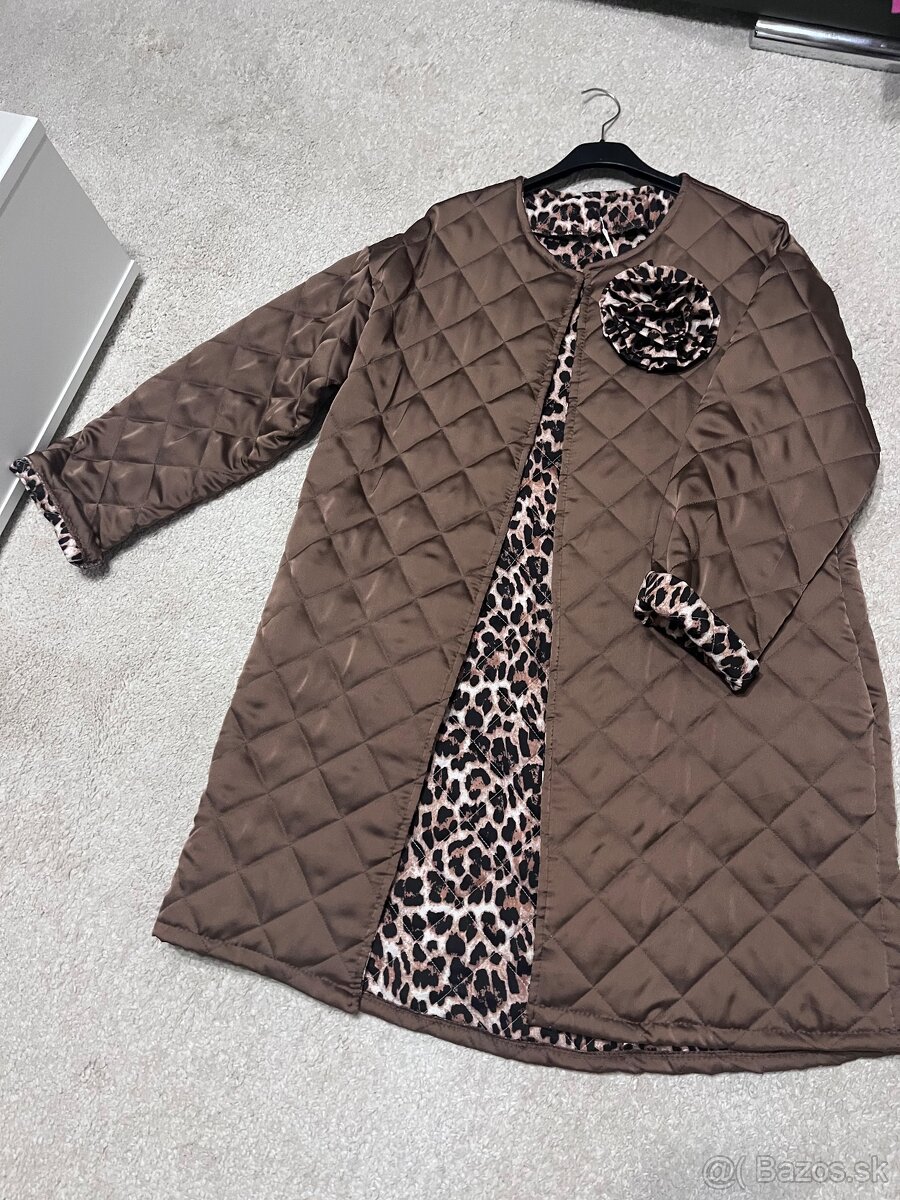 Dlhý prešívaný kabát - 2