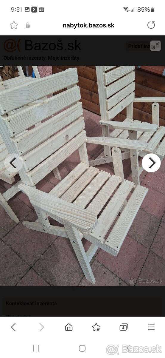 Skladacie zahradne stolicky - 2