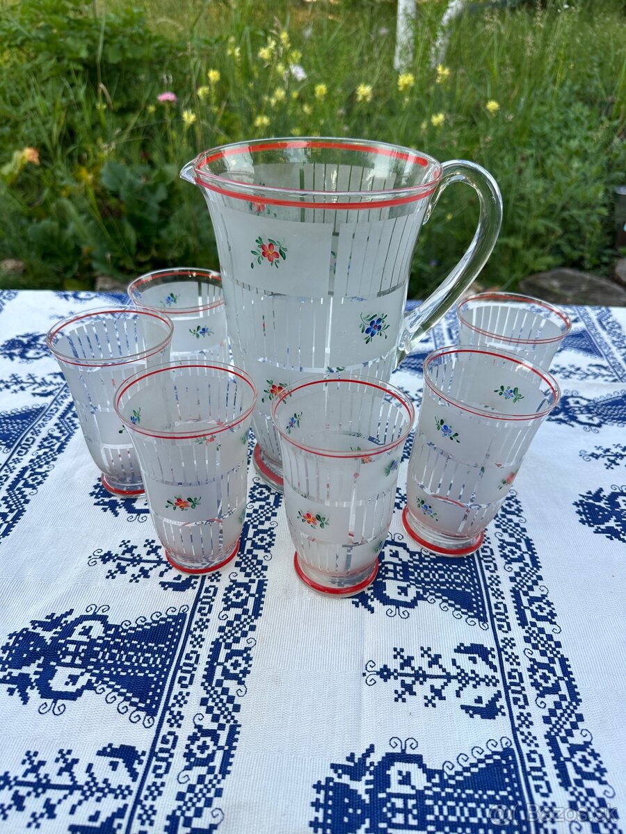 Džbán so 6 pohármi - 2