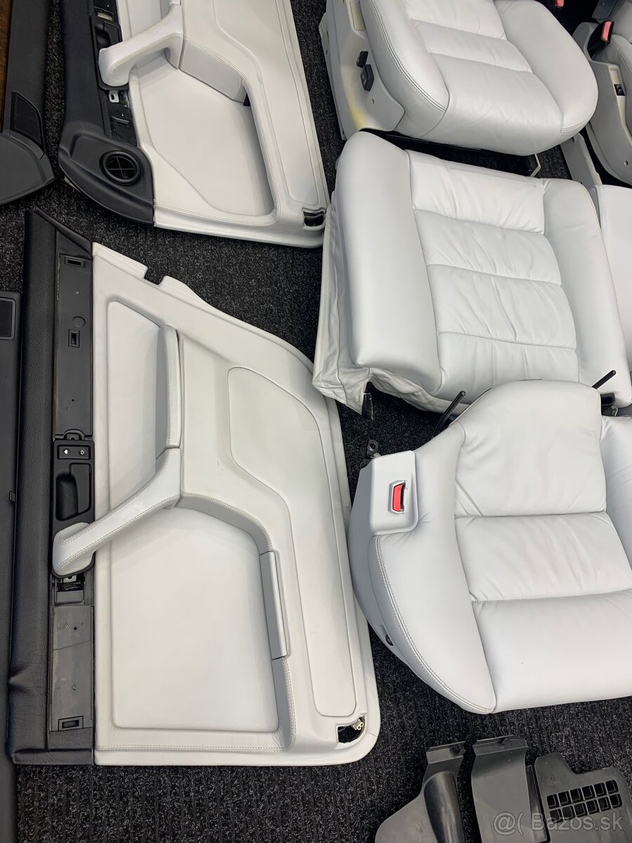Biely interiér pre bmw e32 long - 2