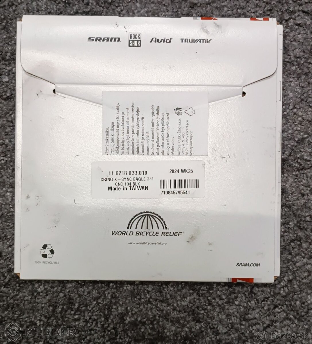 Prevodnik Sram x-Sync 34T 104 AL 11spd BLK - 2