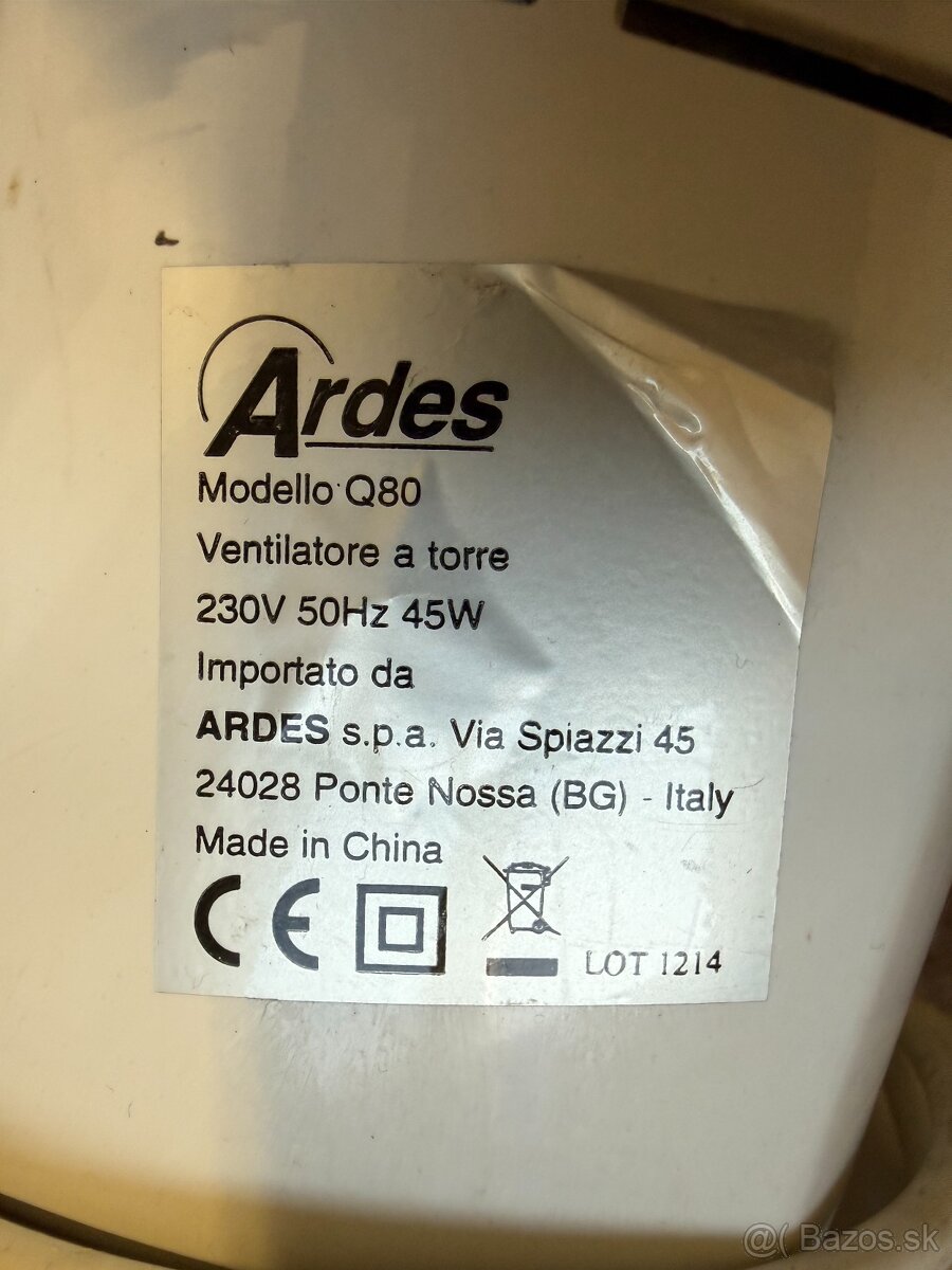 Stojanový ventilátor Ardes Q80 - 2