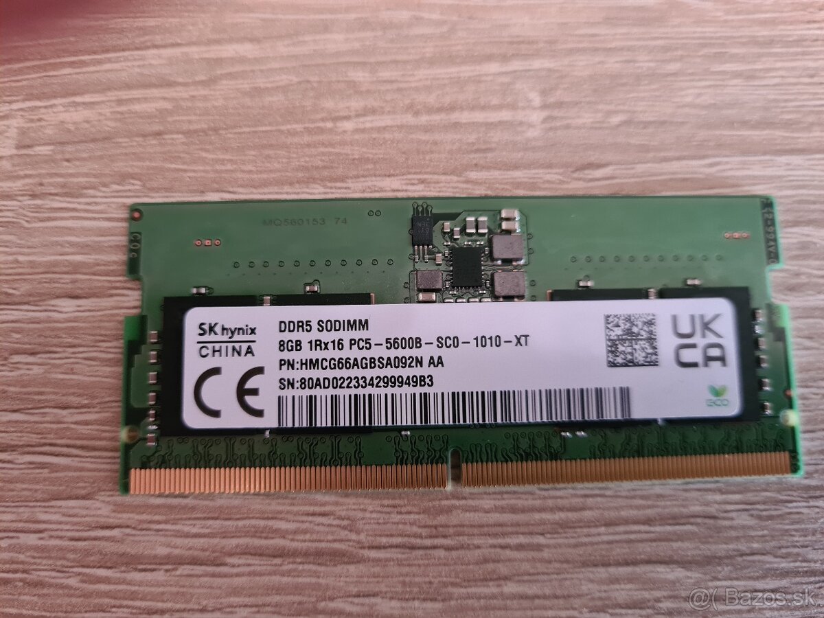 Sodimm DDR5 16GB 5600MHZ Nové - 2