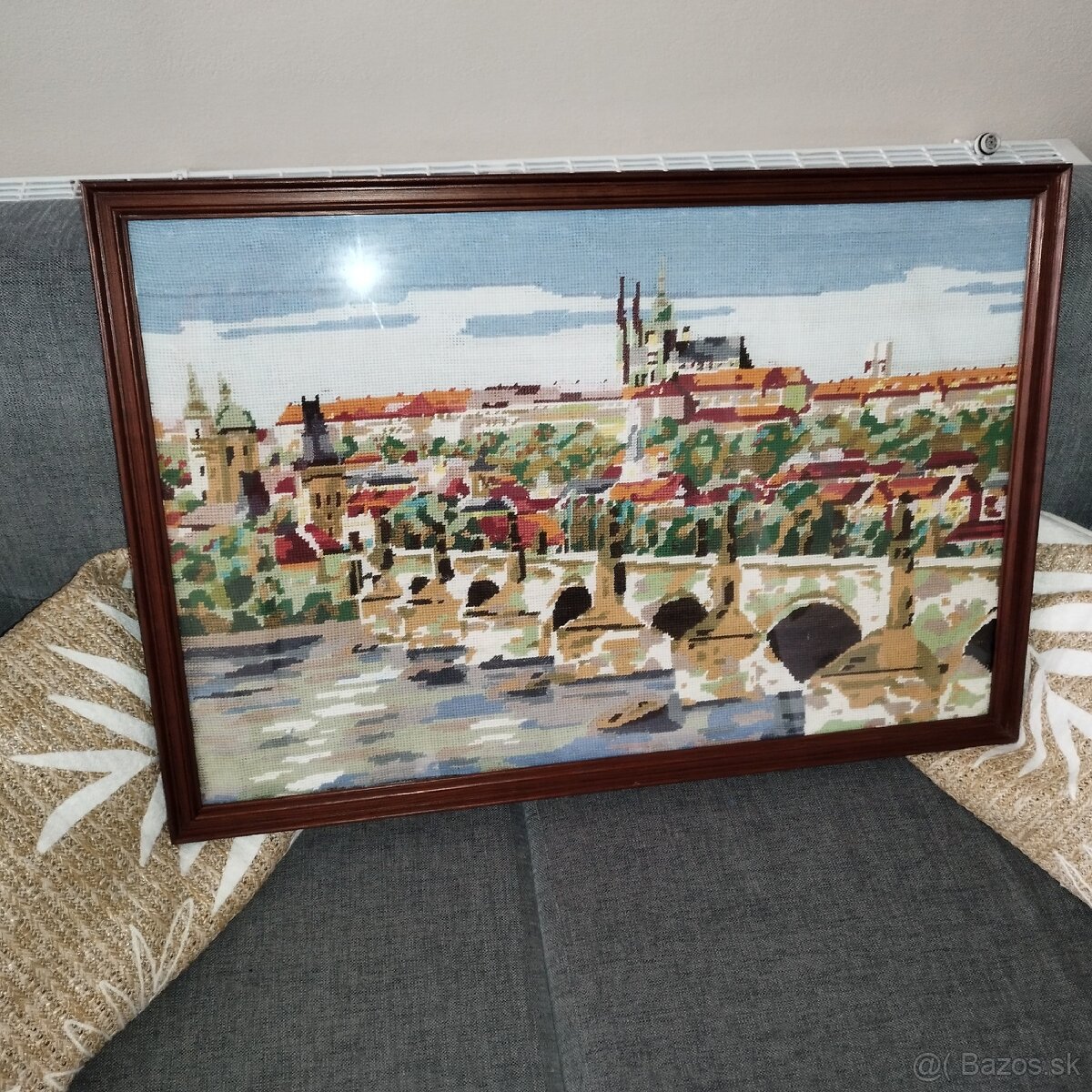 Starožitný vyšívaný obraz - 2