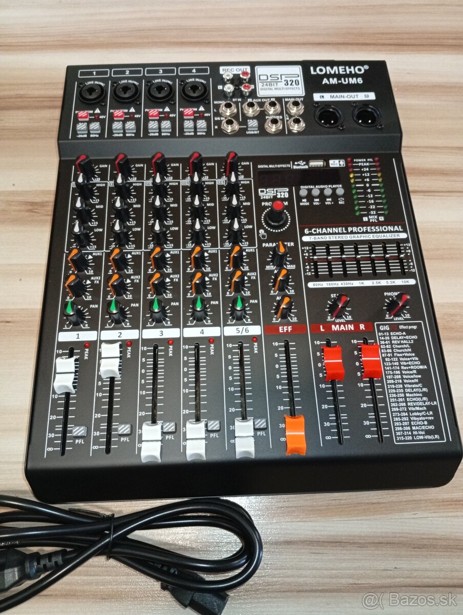 Nový mix s bluetooth a usb, 320 efektov - 2