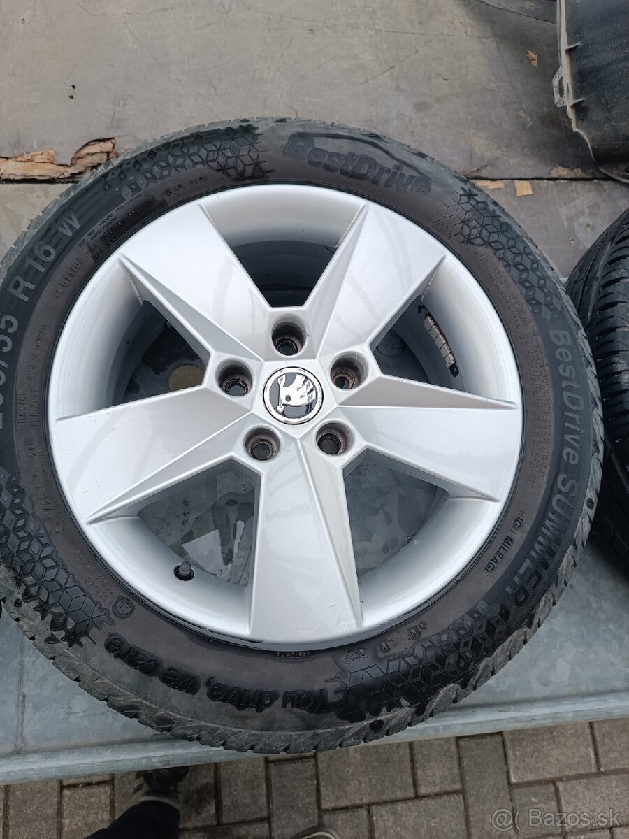 Predám disky škoda Octavia 3 5x112r16 - 2
