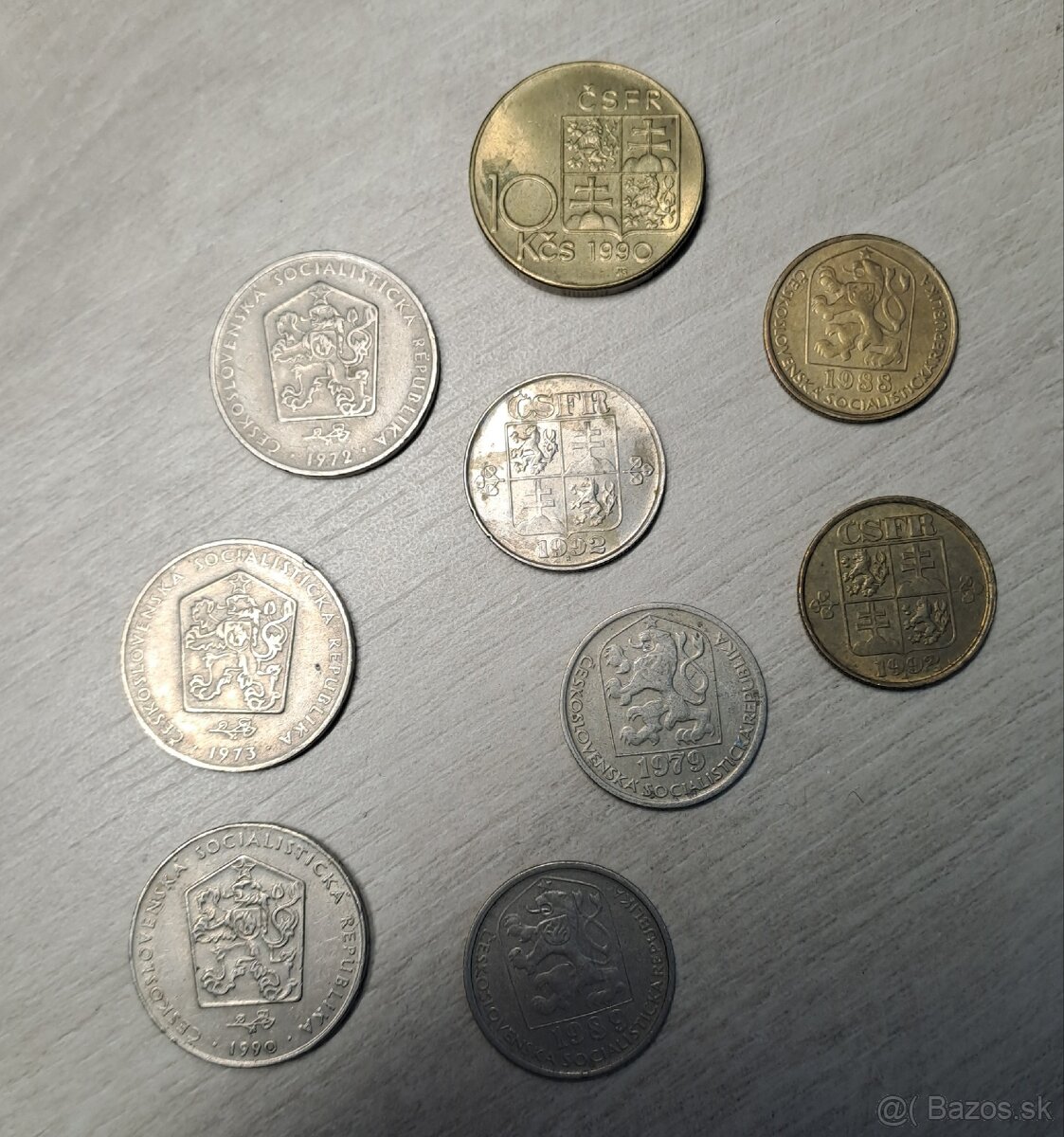 Mince ČSSR, ČSFR, lot. - 2