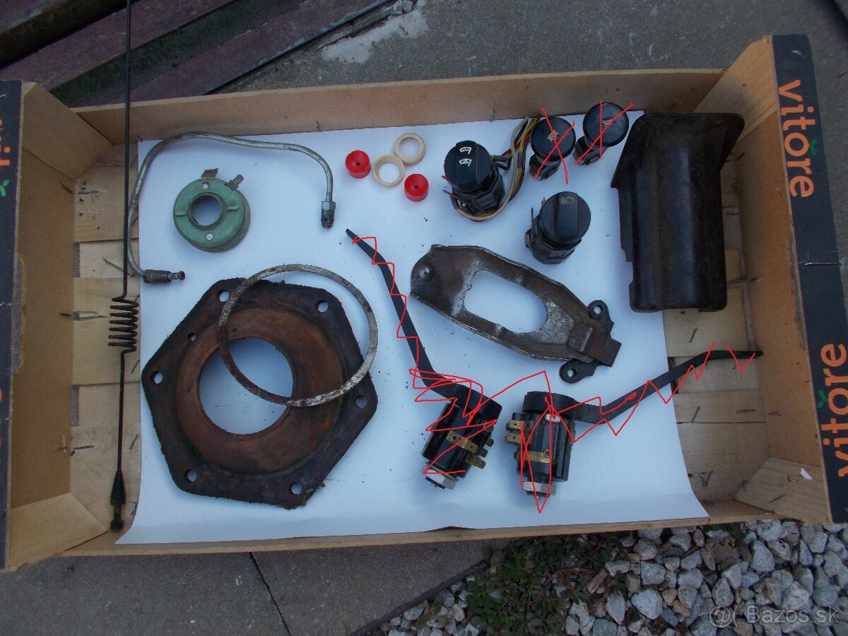 Predam pre skoda 100 Mriezky spojku vypinace nov klucku - 2