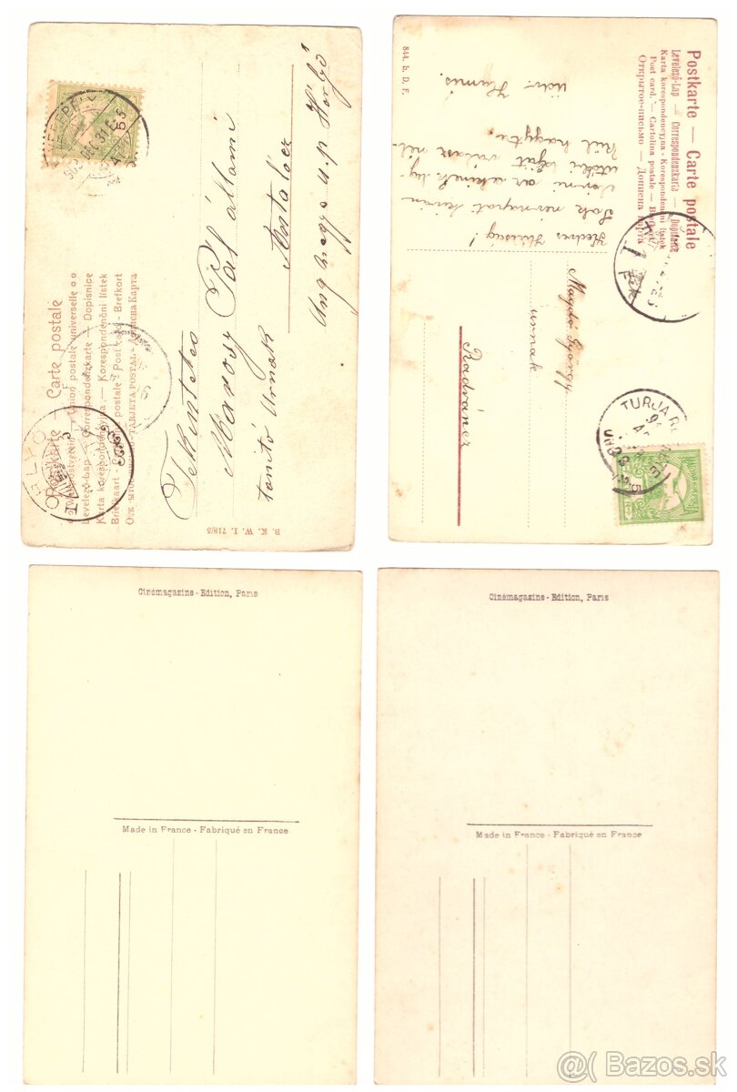 Staré pohľadnice portréty - 2