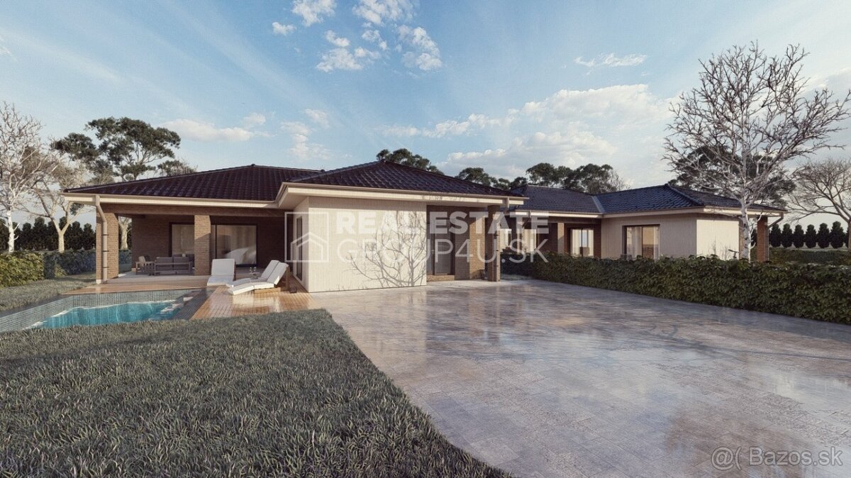 4IZ BUNGALOV 149 m2 NA SLNEČNOM POZEMKU - 184 900.-€ - 2