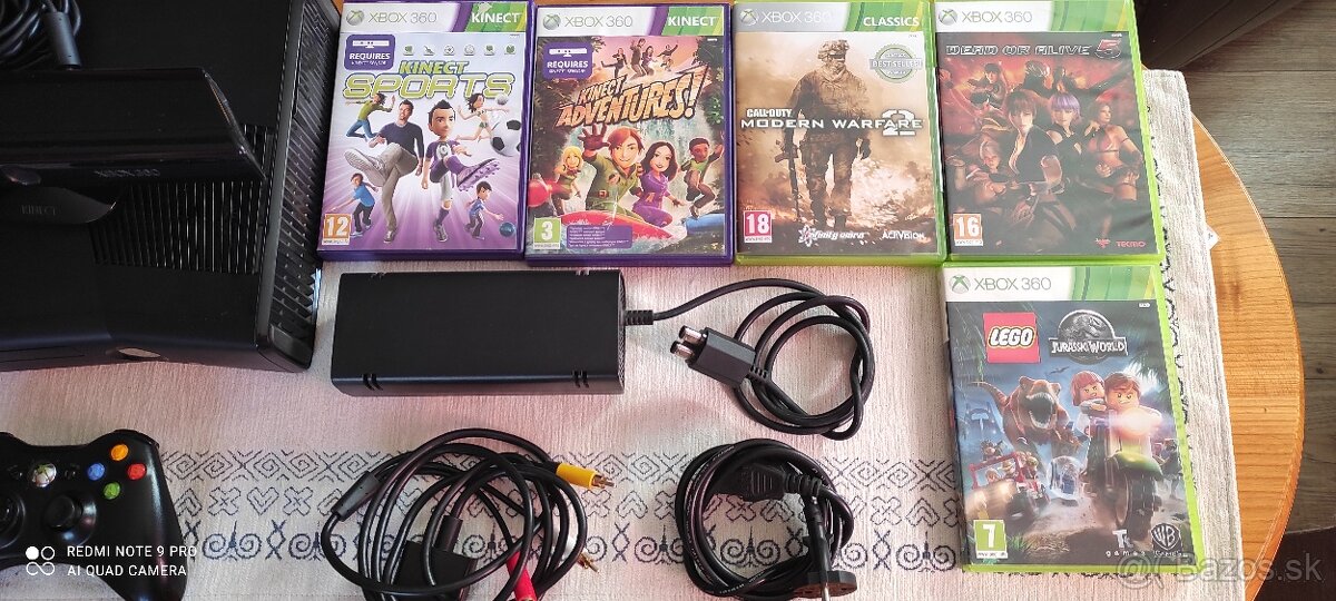 Xbox 360 slim+kinect+hry - 2