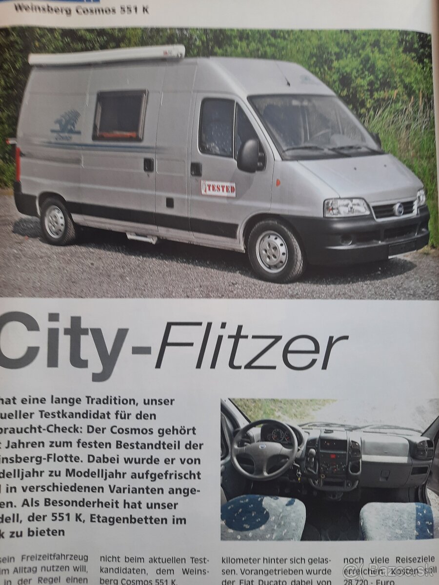Fiat Ducato 2,8 jtd a 2,8 idtd obytná dodávka - 2