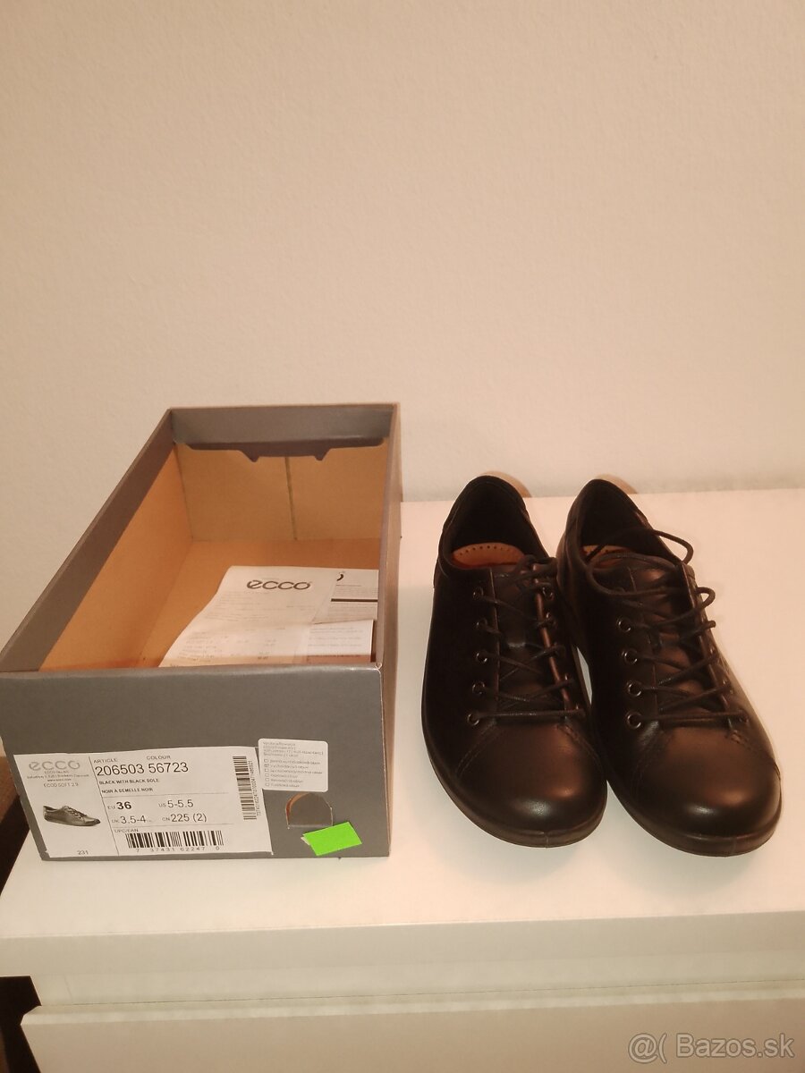 Vychádzková kožená obuv ECCO č. 36 - 2