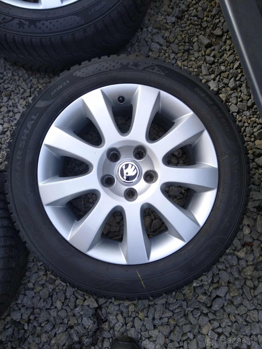 Alu 5 x 112 R 16 + zimné pneu. - 2