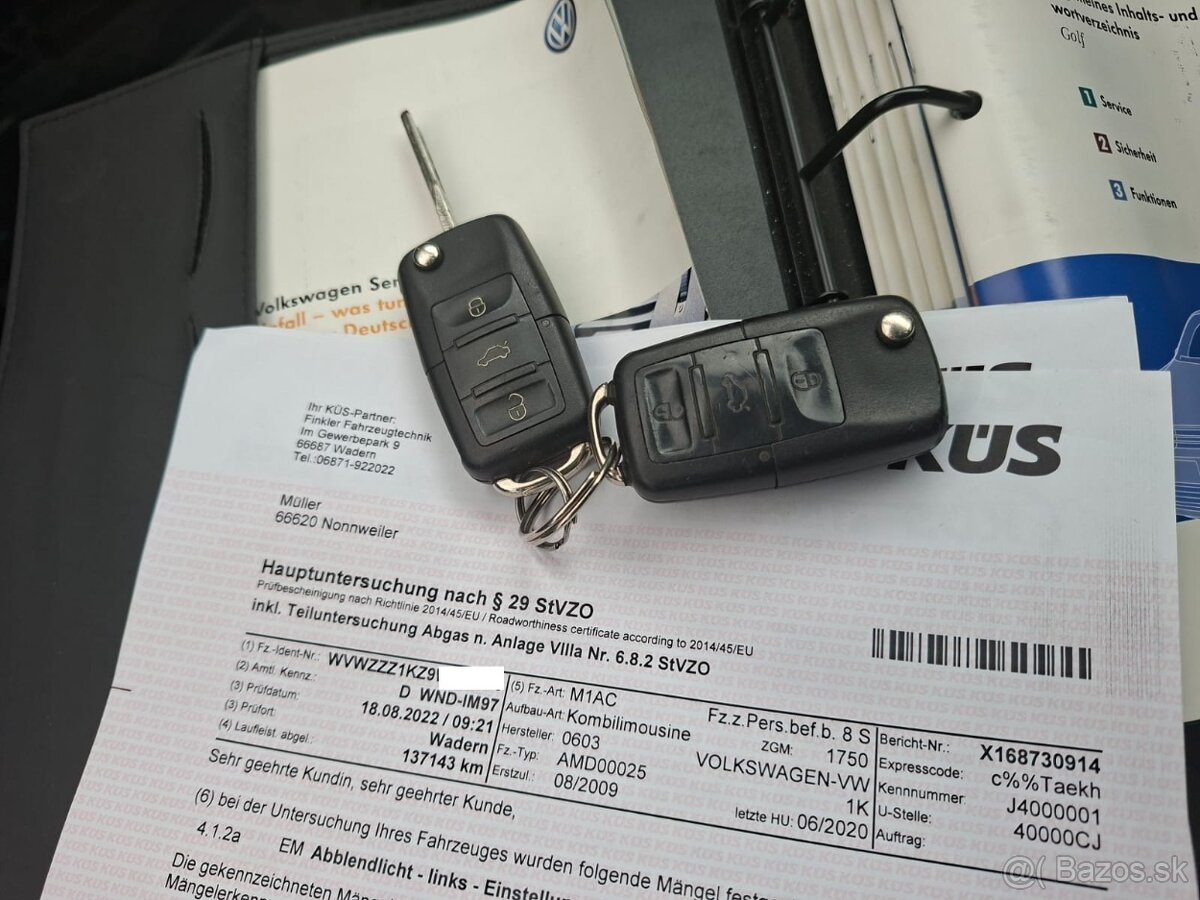 "Volkswagen golf 6 benzín 1,4 motor CGG-59 kw, 16V 160 000 - 2