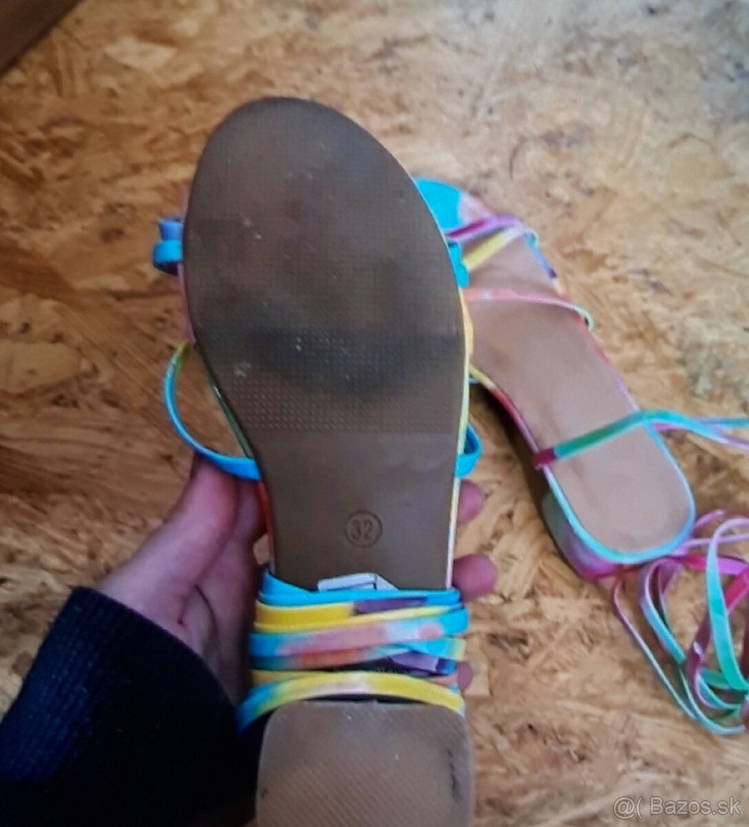 Viacfarebne sandalky 32 - 2