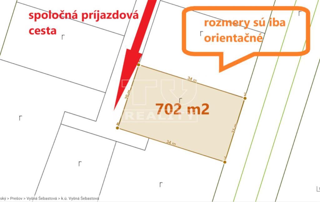 Budúci stavebný pozemok, Vyšná Šebastová, 702 m² - Widok 2