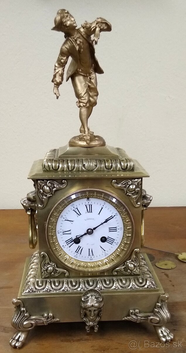 Francúzske figurálne starožitné hodiny - 2