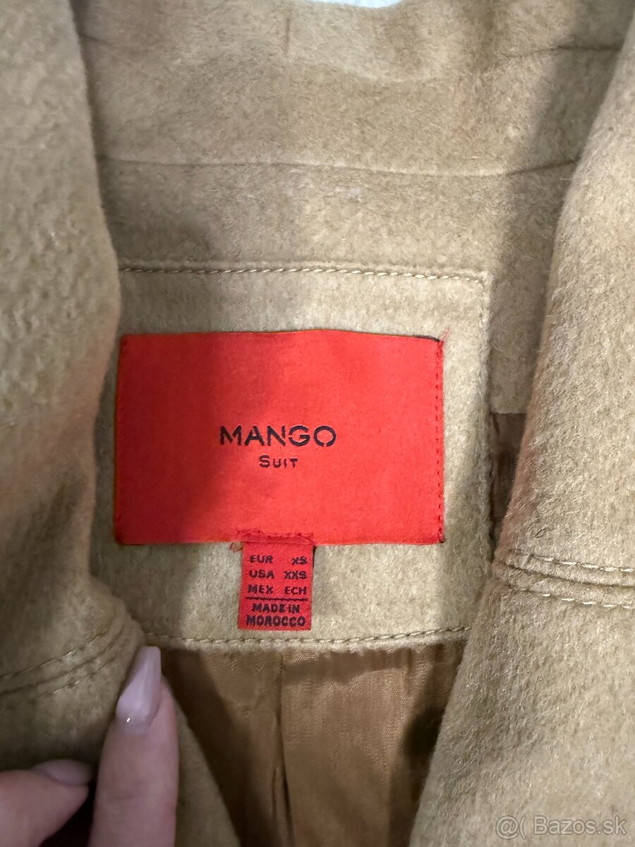 Vlnený kabát Mango vel. XS /34 - 2