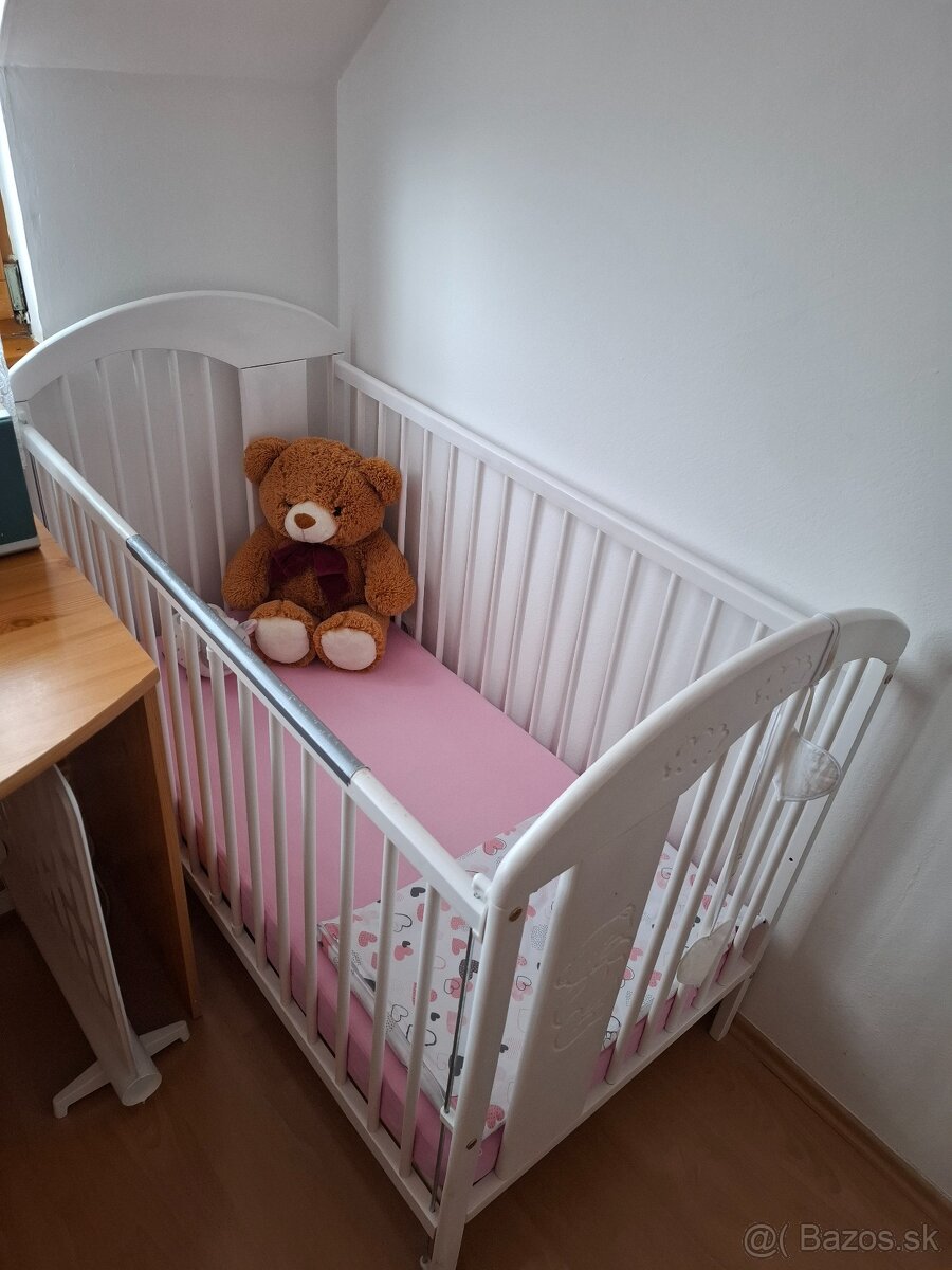 Detská drevená postieľka - 2