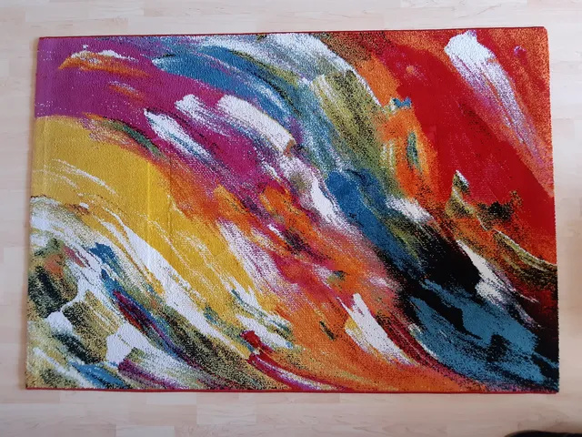 Predám mäkký farebný koberec 120x170 cm - 2