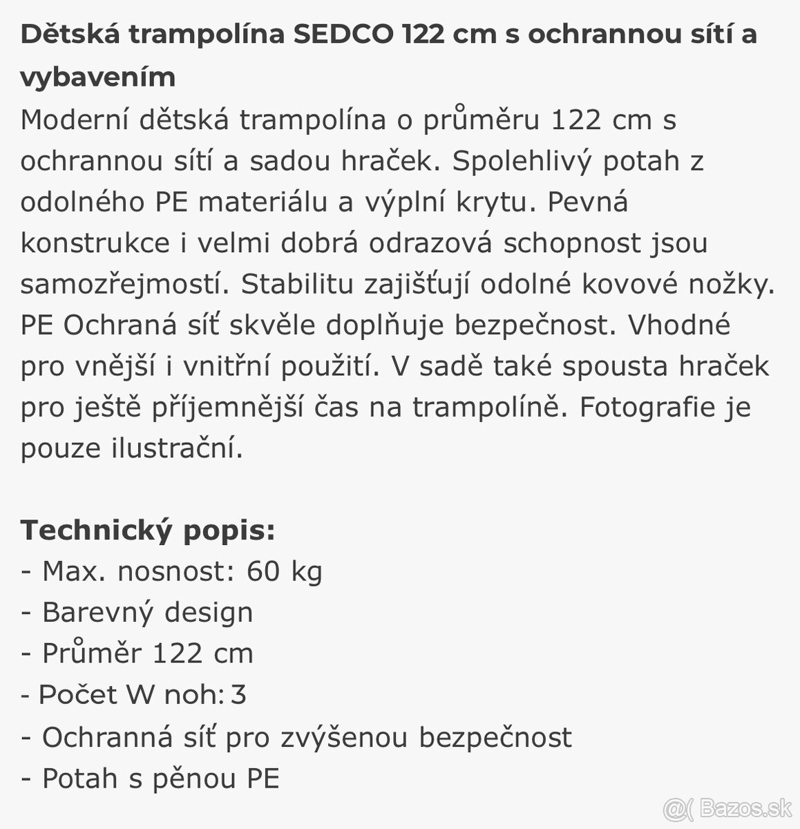 Detska trampolina 120 cm - 2