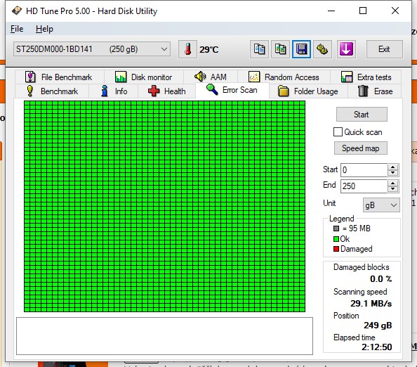 Predám 3,5" hdd 250 GB SATA - 2