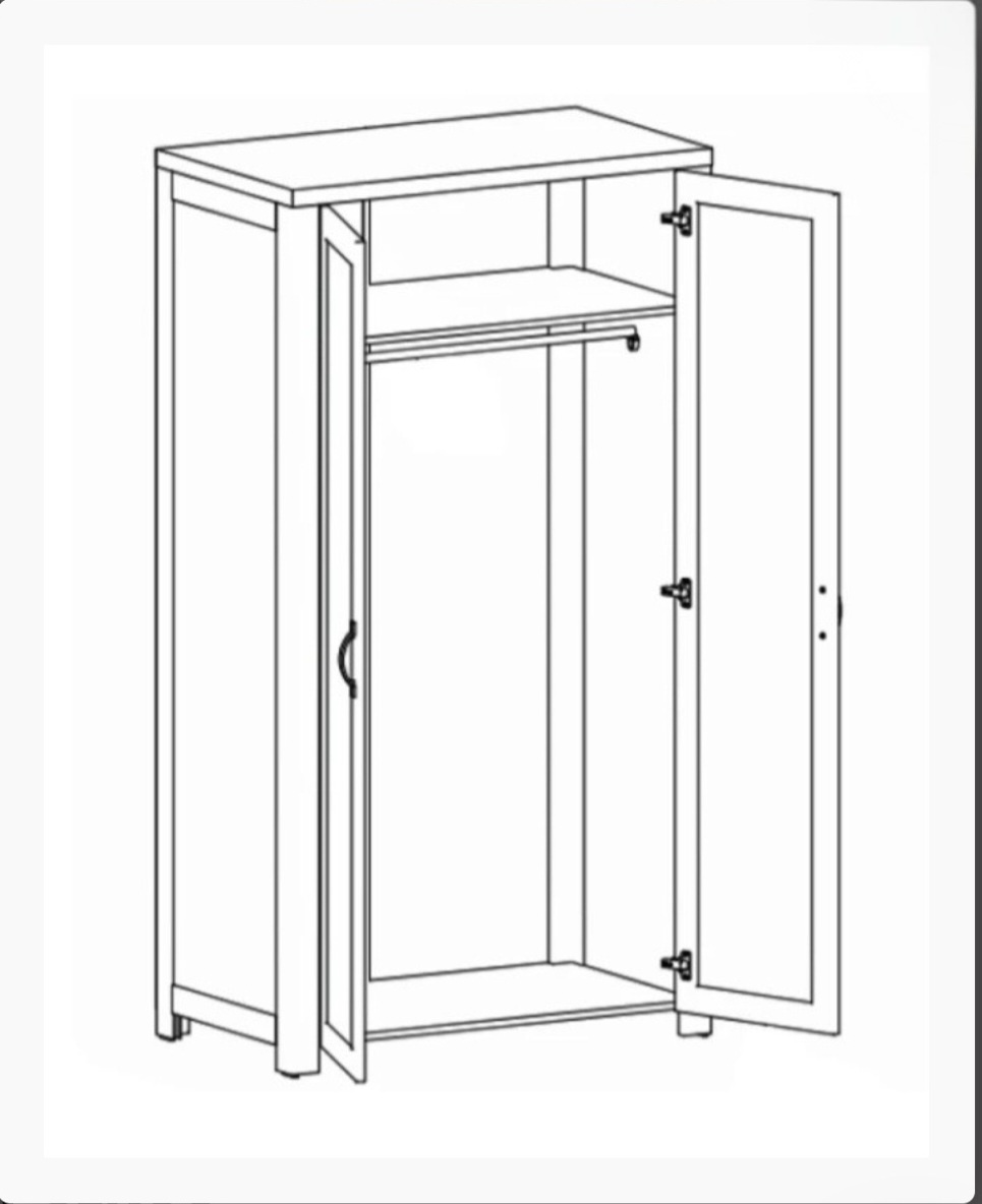 SKRIŇA 100x186x55cm - 2