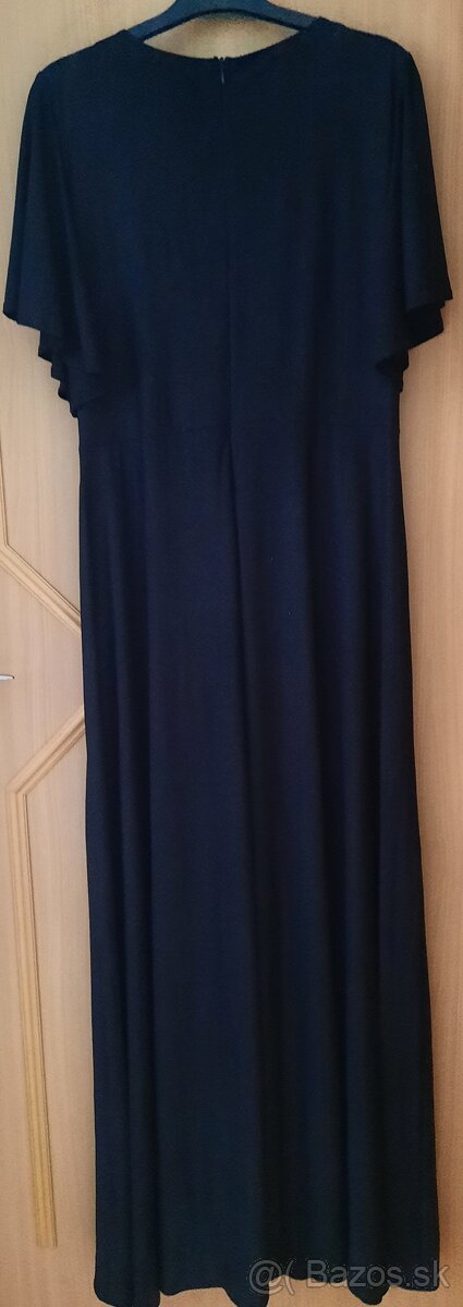 ČIERNE trbietavé dlhé šaty - 2