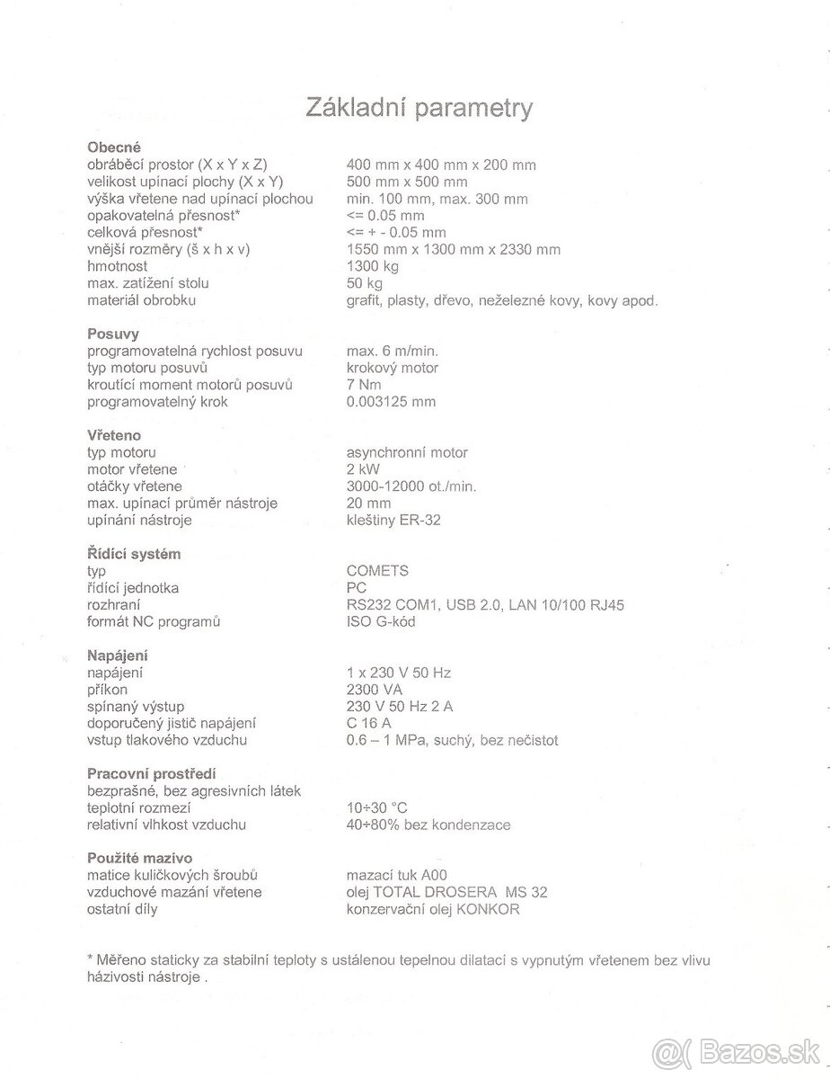 CNC frézka HWT E 442, 5 osá, nova cena - 2