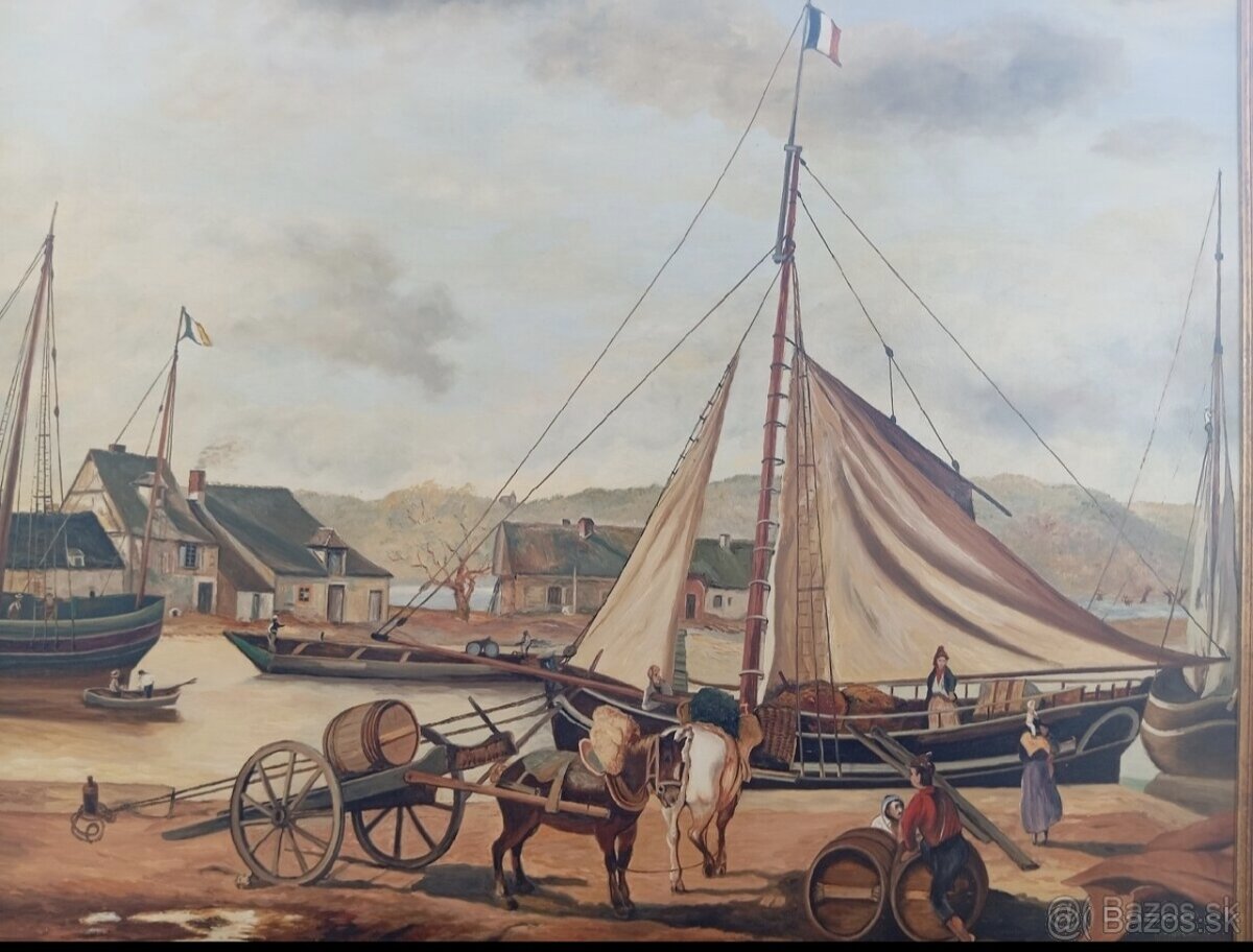 Obrovský krásny maľovaný obraz 120 x 84 cm - 2