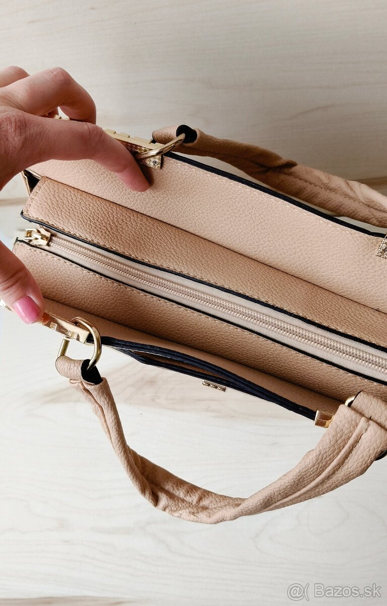 Kabelka béžová kožená nová - 2