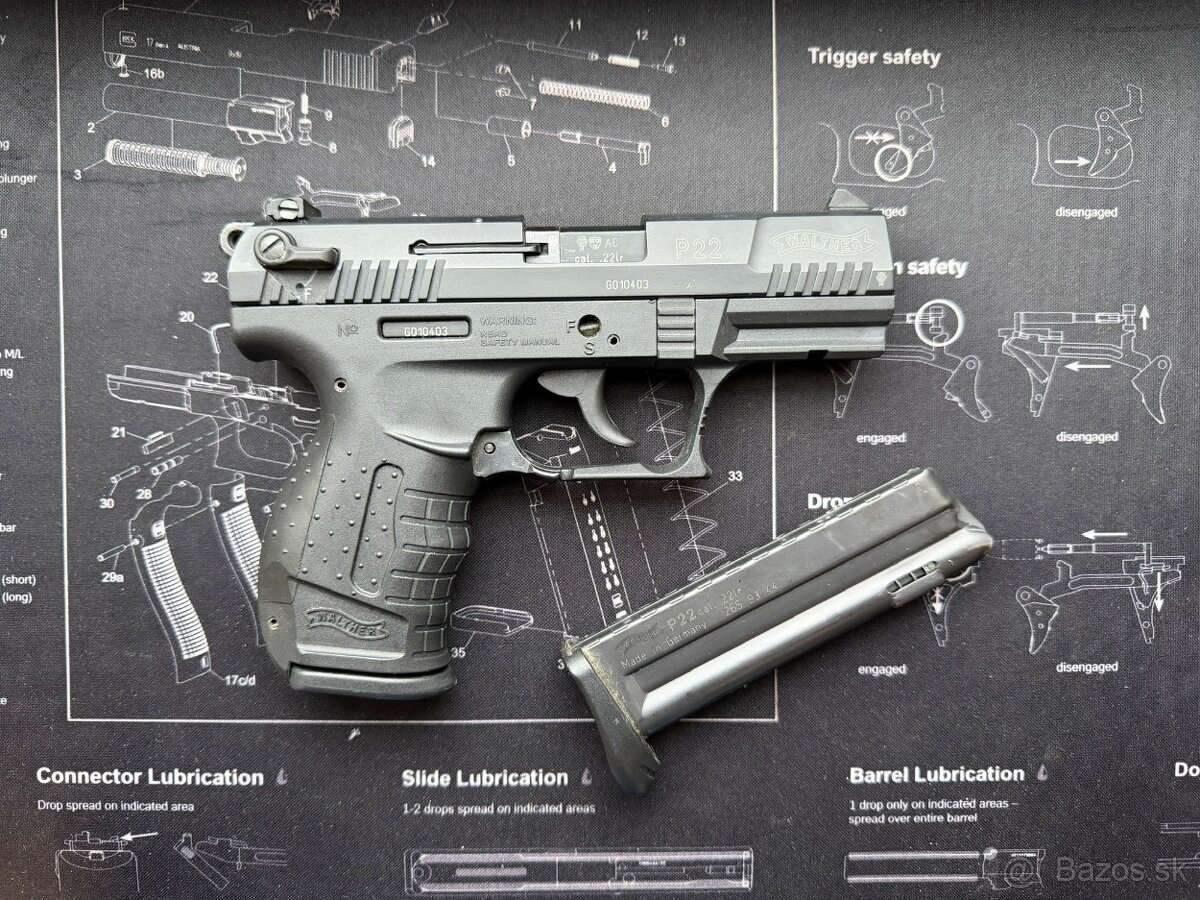 Predám Walther P22 .22lr - 2