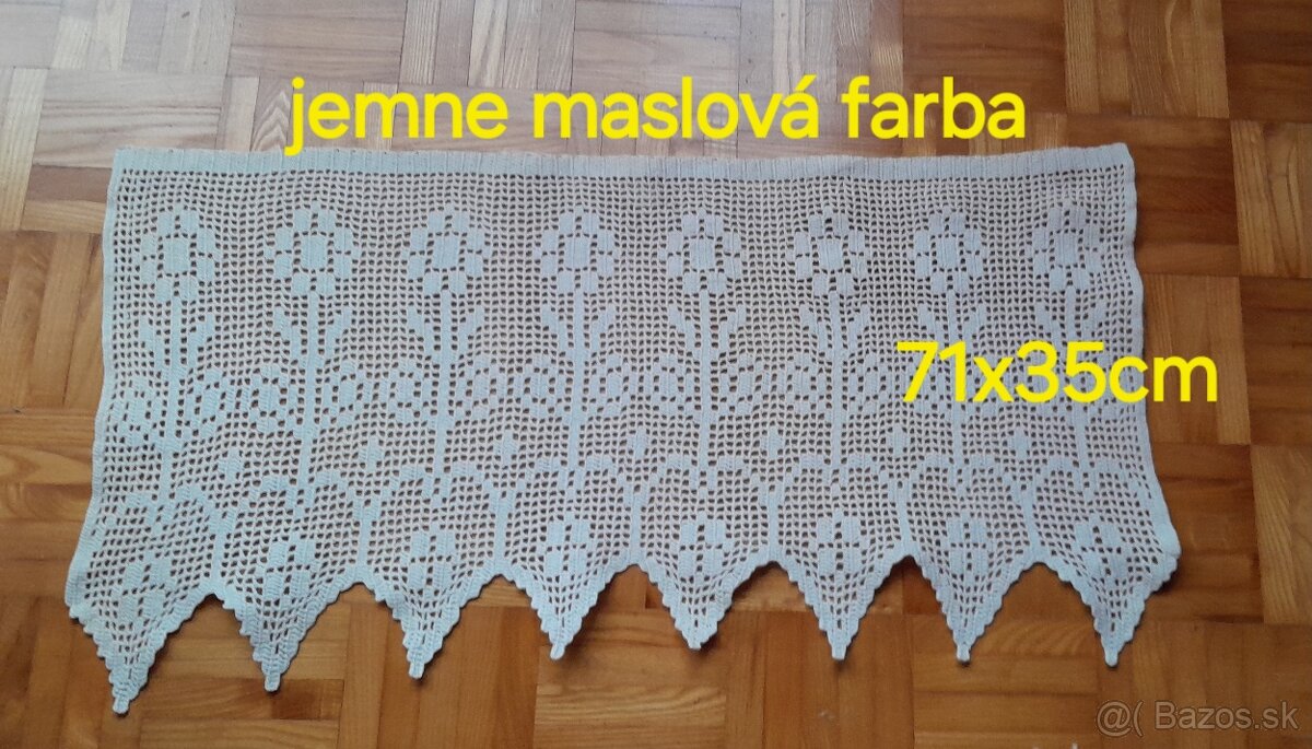 Predám háčkovanú záclonku - 2