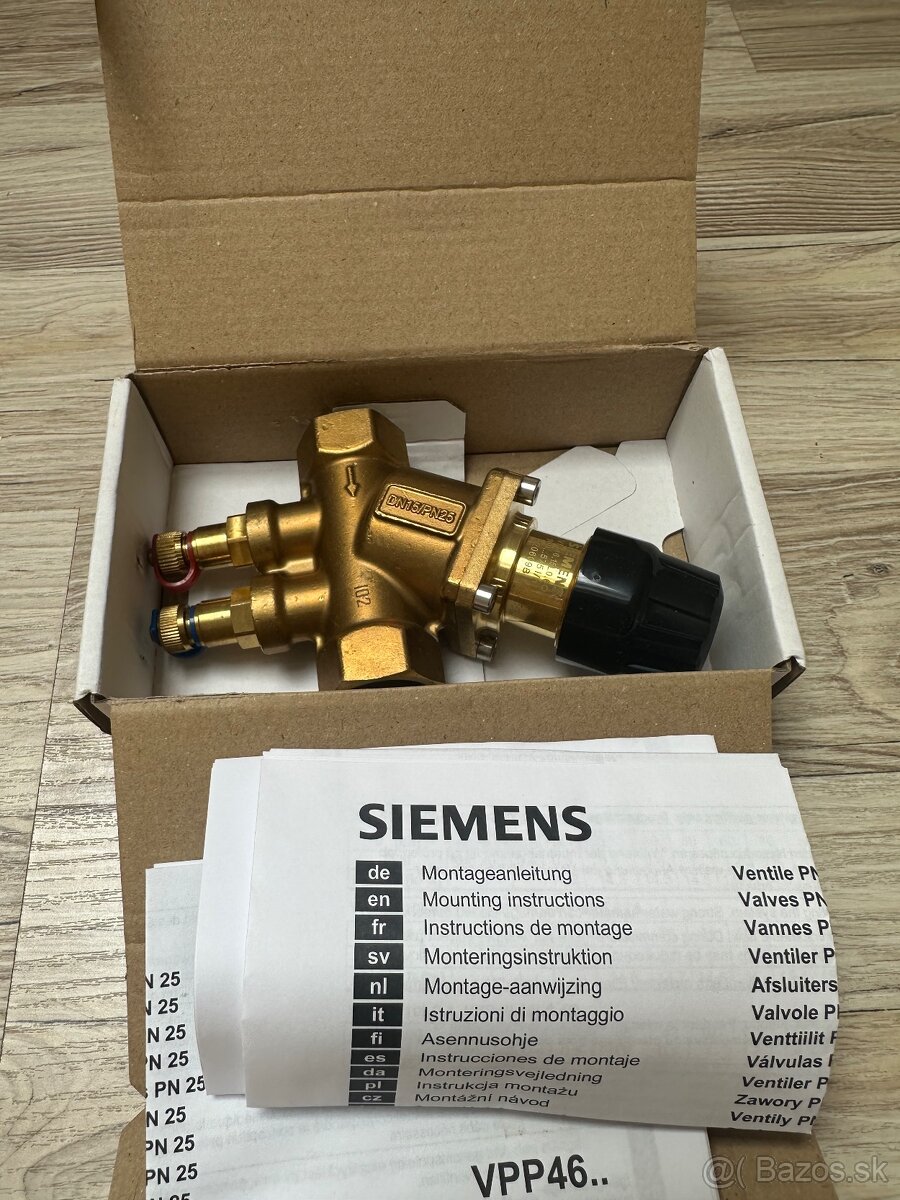Siemens vyvažovacie ventile - 2