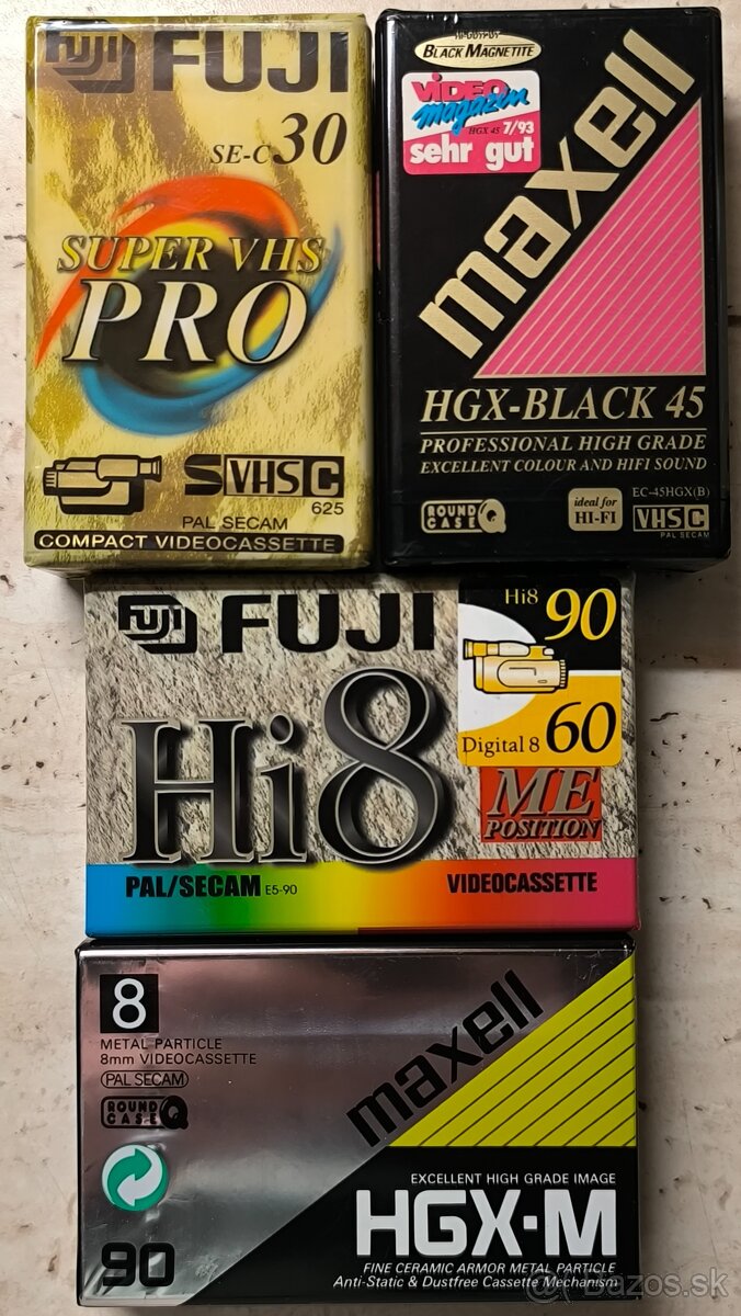 VHS kazety nové zabalené - 2