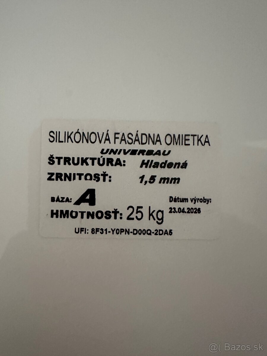 Fasádna omietka. - 2