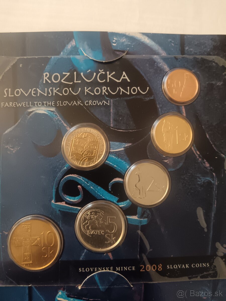 Sada slovenských mincí 2008 - 2