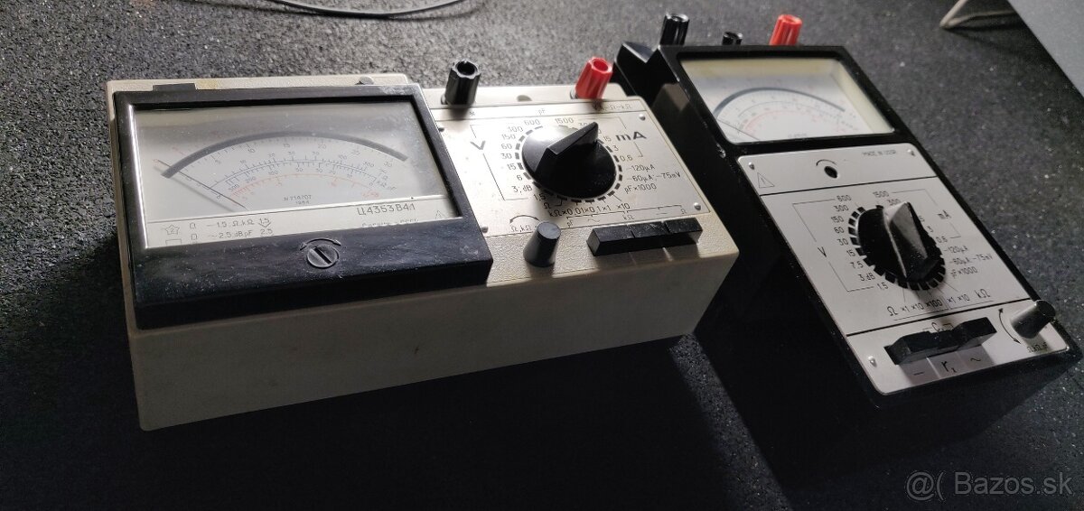 Predám historické meracie prístroje V-A meter - 2